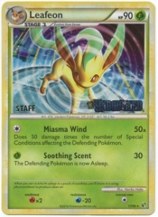 Leafeon 17/90 Cosmos Holo STAFF Promo - HS Undaunted Prerelease